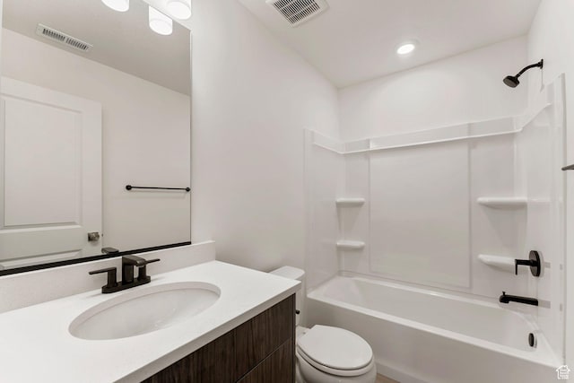 516 W Olive Ln, St George, UT 84790 - bathroom featuring vanity, shower / washtub combination, and recessed lighting