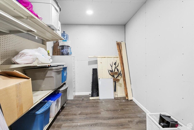 view of storage area