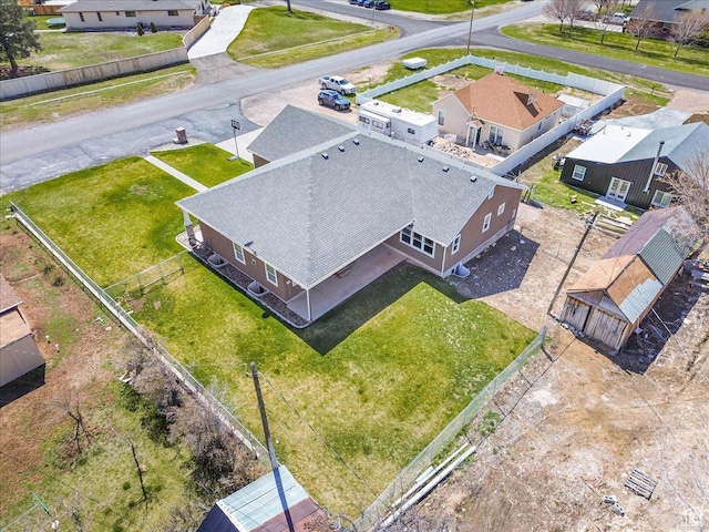 birds eye view of property featuring a residential view