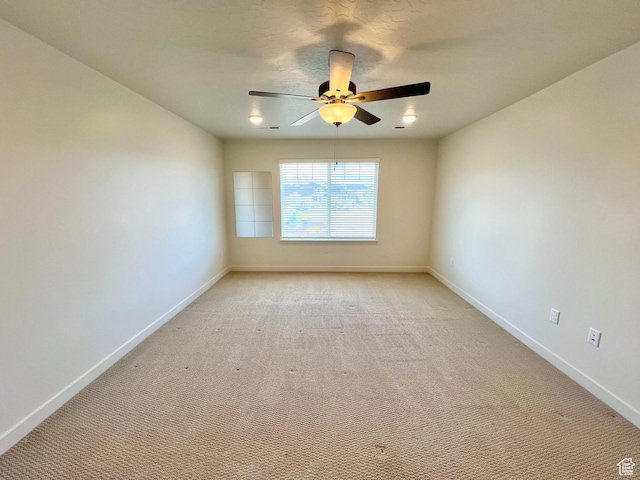 6293 W Jackson Crest Way, Herriman, UT 84096 - unfurnished room featuring light carpet, ceiling fan, and baseboards