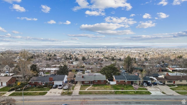 bird's eye view with a residential view