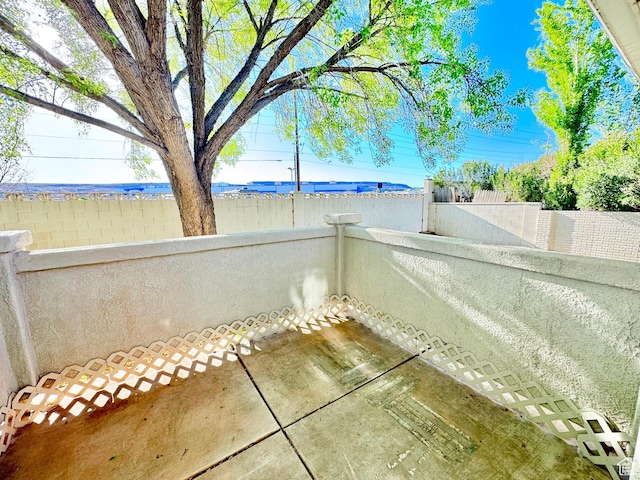view of patio / terrace featuring a fenced backyard