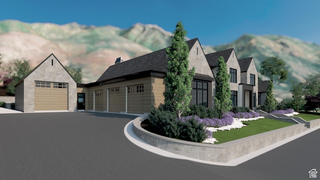 704 N Country Manor Ln, Alpine, UT 84004 - view of property exterior with a garage and stone siding