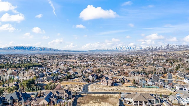 704 N Country Manor Ln, Alpine, UT 84004 - bird's eye view with a residential view and a mountain view