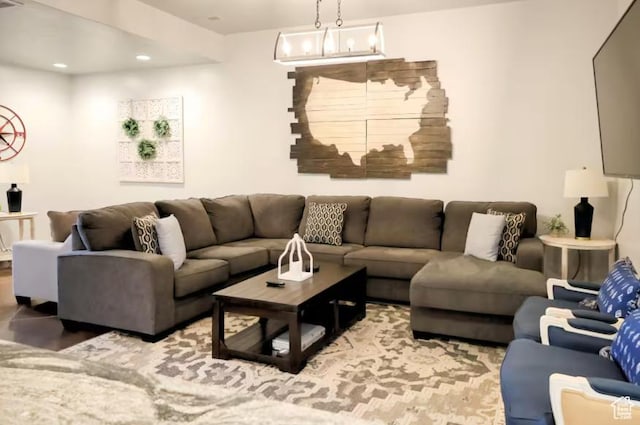 4277 W Canterbury Rd, Hurricane, UT 84737 - living room featuring recessed lighting