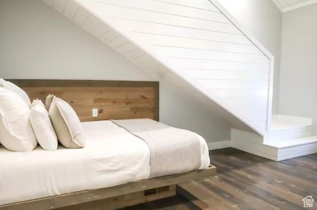 4277 W Canterbury Rd, Hurricane, UT 84737 - bedroom featuring vaulted ceiling and wood finished floors