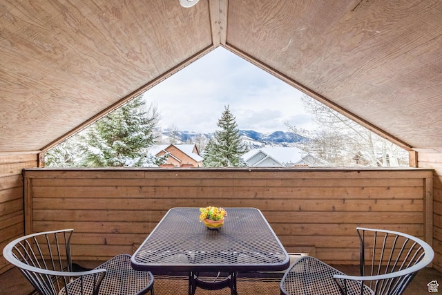 9106 N Upper Lando Ln, Park City, UT 84098 - balcony with a mountain view and outdoor dining area