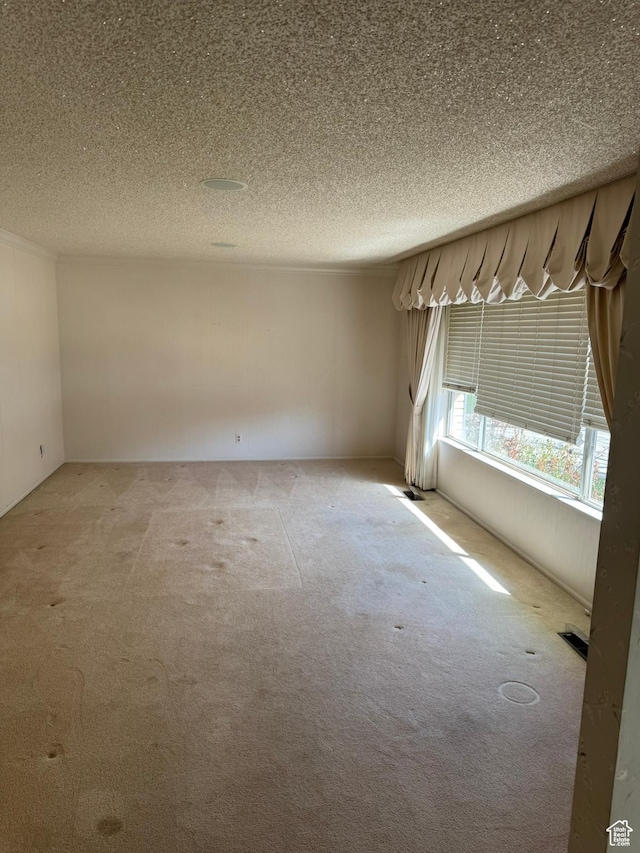 871 N Bonita Way E Unit 19, Centerville, UT 84014 - spare room featuring light carpet, visible vents, and a textured ceiling