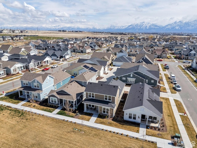 6156 W Poplar View Dr, South Jordan, UT 84009 - birds eye view of property with a mountain view and a residential view