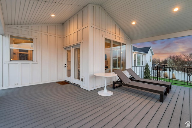 view of wooden terrace