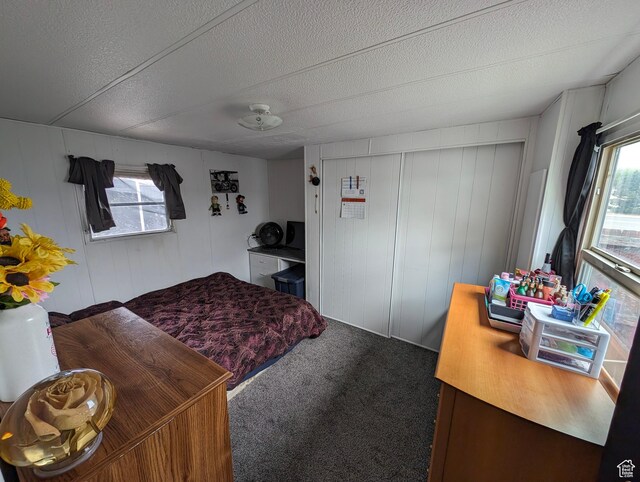 160 W 800 S, Payson, UT 84651 - carpeted bedroom with a textured ceiling