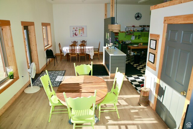 510 N Main St, Henefer, UT 84033 - dining area featuring light wood-style flooring and baseboards