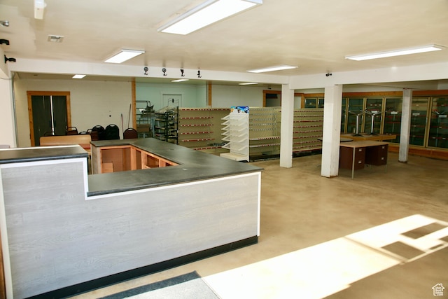 510 N Main St, Henefer, UT 84033 - kitchen featuring finished concrete flooring and visible vents