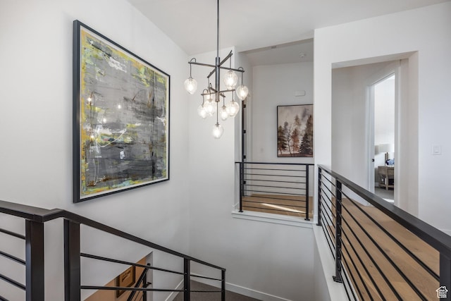 12709 N Belaview Way, Hideout, UT 84036 - stairs with an inviting chandelier