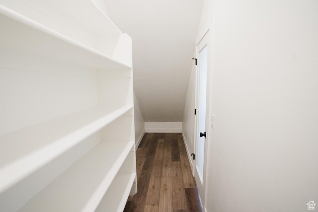 247 E 850 S Unit 150, Spanish Fork, UT 84660 - hall featuring dark wood-type flooring and baseboards