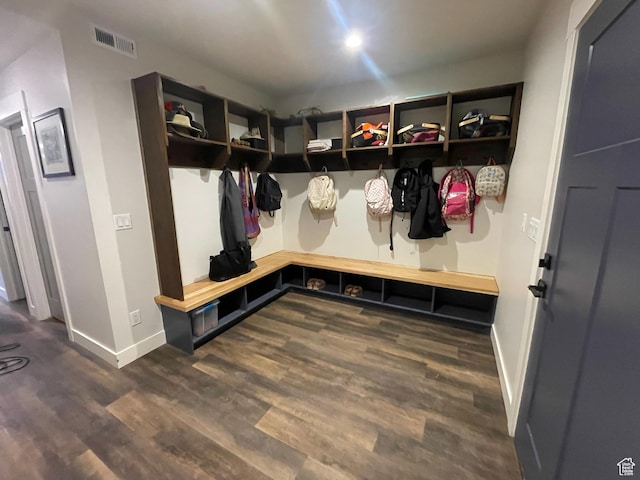 3525 S Sweetwater Pkwy, Garden City, UT 84028 - mudroom with baseboards and dark wood-style flooring