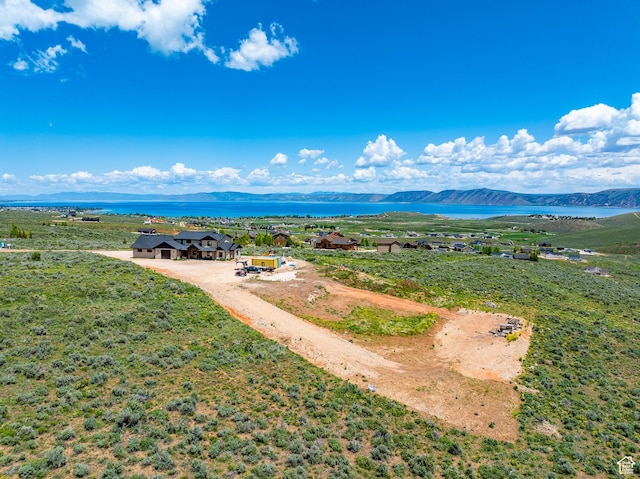 3525 S Sweetwater Pkwy, Garden City, UT 84028 - view from above of property with a water and mountain view