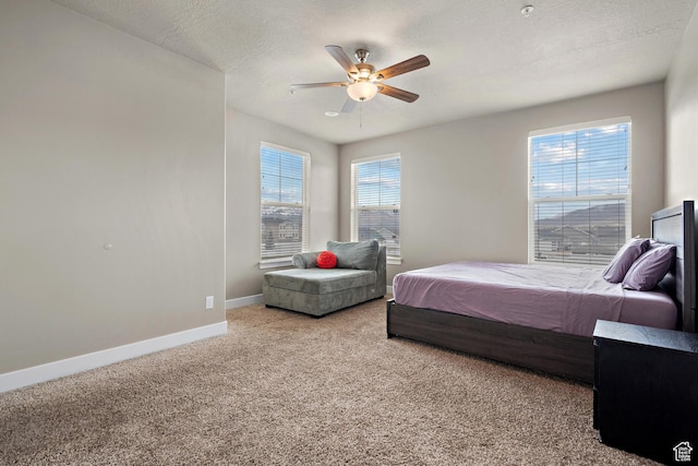 1128 S 820 E Unit 8204, Heber City, UT 84032 - bedroom with baseboards, ceiling fan, carpet, and a textured ceiling