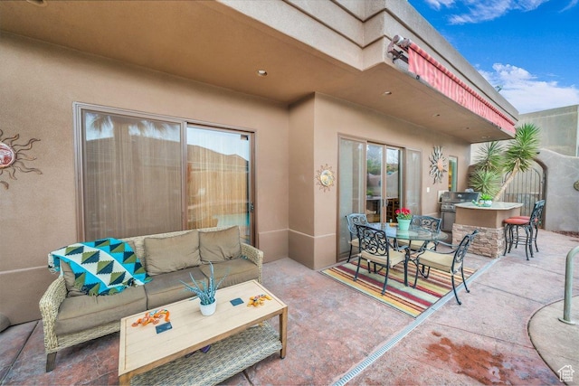 2090 N Tuweap Dr Unit 2, St George, UT 84770 - view of patio / terrace featuring an outdoor hangout area and outdoor dining area