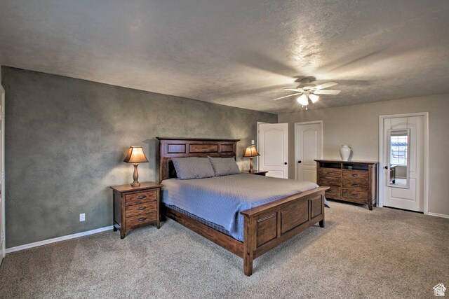 1050 S 200 W, Wellsville, UT 84339 - bedroom with light colored carpet, baseboards, and a ceiling fan