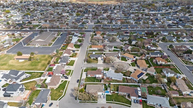 drone / aerial view featuring a residential view