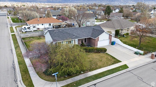 drone / aerial view featuring a residential view