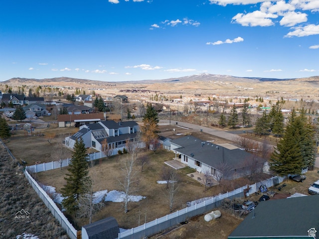 149 Toponce Dr, Evanston, WY 82930 - birds eye view of property with a residential view and a mountain view