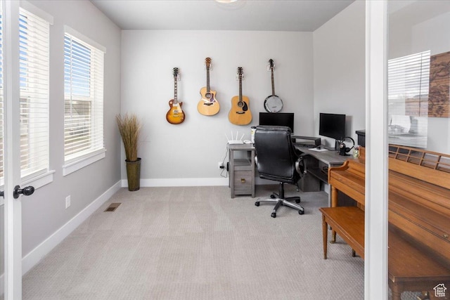 1379 E Hollyhock Ct, Layton, UT 84040 - carpeted home office featuring visible vents and baseboards