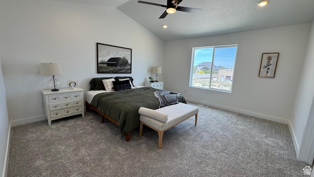 427 E Redwood Ln Unit 120, Grantsville, UT 84029 - bedroom featuring carpet, lofted ceiling, and ceiling fan