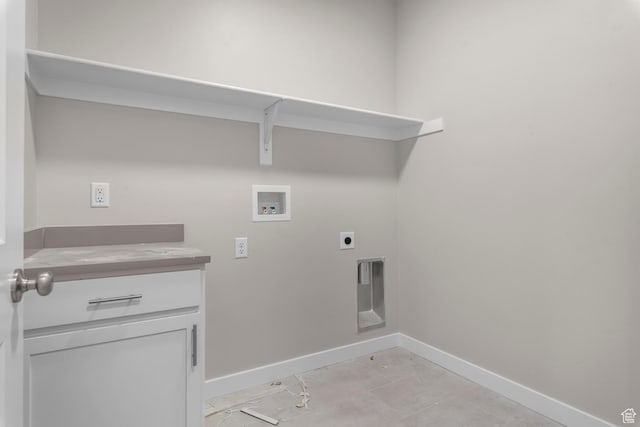 692 W Junegrass Ln, Stansbury Park, UT 84074 - laundry room featuring baseboards, electric dryer hookup, hookup for a washing machine, and laundry area