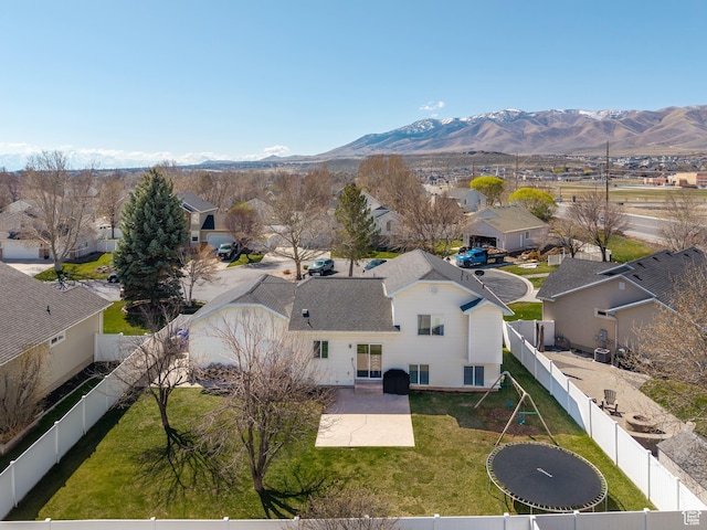 32 E Redwing Ct, Saratoga Springs, UT 84045 - bird's eye view with a mountain view and a residential view