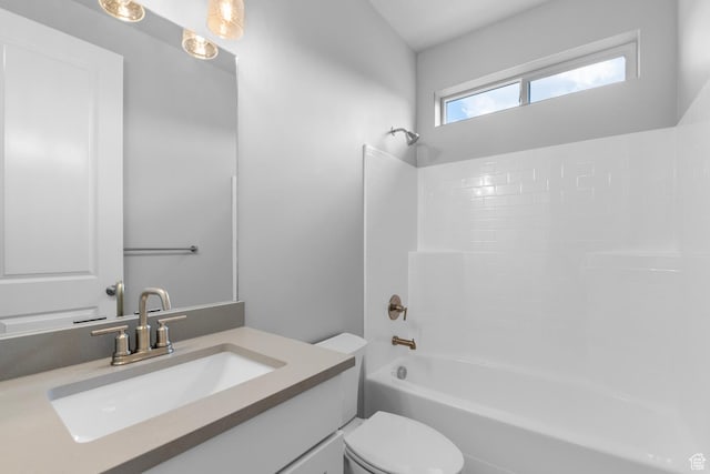 11888 S Golden Pine Ln, Riverton, UT 84065 - bathroom with toilet, shower / tub combination, and vanity