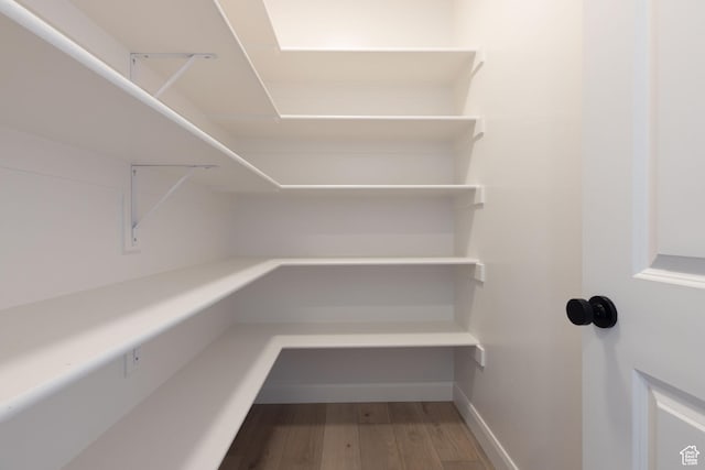 view of storage area