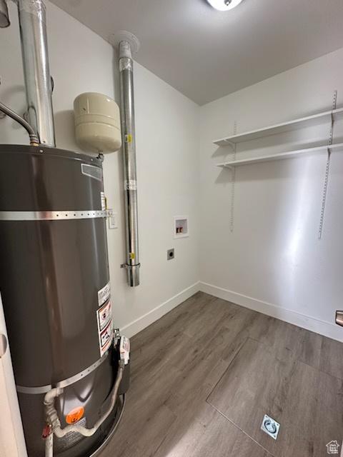 interior space featuring secured water heater