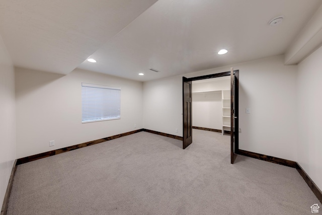 284 W Mcgill Blvd, Moab, UT 84532 - finished basement featuring visible vents, baseboards, recessed lighting, and light carpet