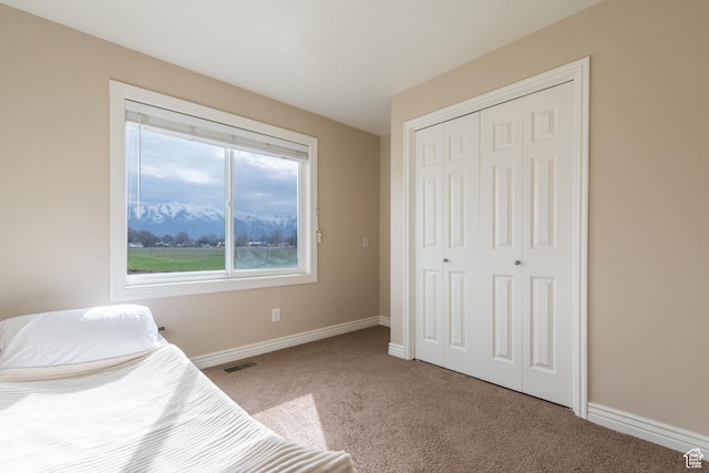 485 N 400 W, Tremonton, UT 84337 - unfurnished bedroom with a closet, baseboards, visible vents, and carpet floors