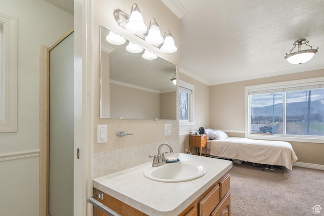 485 N 400 W, Tremonton, UT 84337 - full bathroom featuring ornamental molding, a wealth of natural light, and vanity