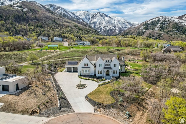 70 E Deer Meadow Ct, Woodland Hills, UT 84653 - aerial view featuring a mountain view