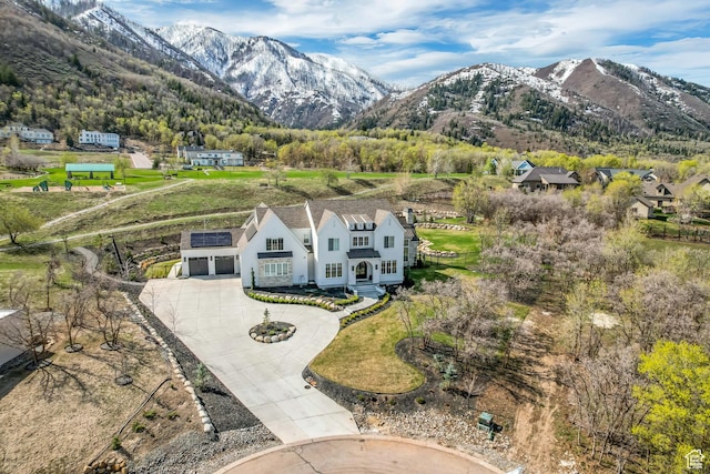 70 E Deer Meadow Ct, Woodland Hills, UT 84653 - bird's eye view featuring a mountain view