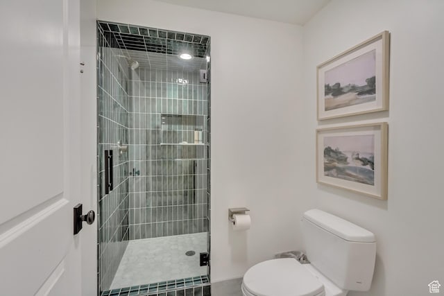 70 E Deer Meadow Ct, Woodland Hills, UT 84653 - full bath with a shower stall and toilet