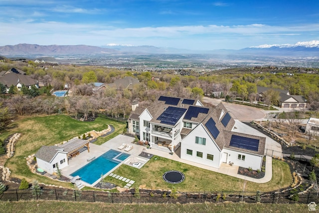 70 E Deer Meadow Ct, Woodland Hills, UT 84653 - drone / aerial view with a mountain view