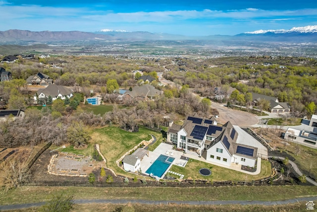 70 E Deer Meadow Ct, Woodland Hills, UT 84653 - aerial view featuring a mountain view