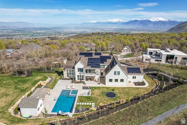 70 E Deer Meadow Ct, Woodland Hills, UT 84653 - bird's eye view featuring a mountain view