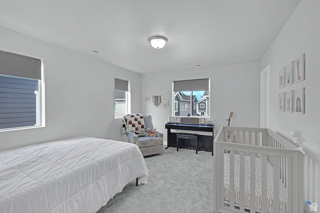 3219 W 3825 S, West Haven, UT 84401 - bedroom with visible vents, carpet flooring, and a textured ceiling