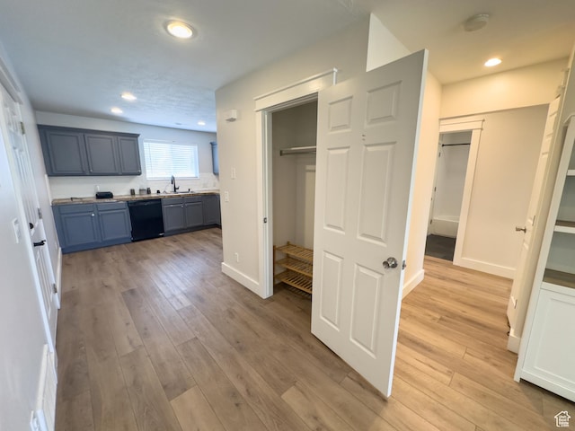interior space with a sink