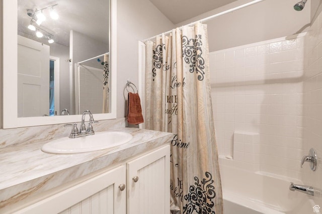1150 W Red Hills Pkwy Unit 57, Washington, UT 84780 - bathroom featuring shower / bath combo with shower curtain and vanity