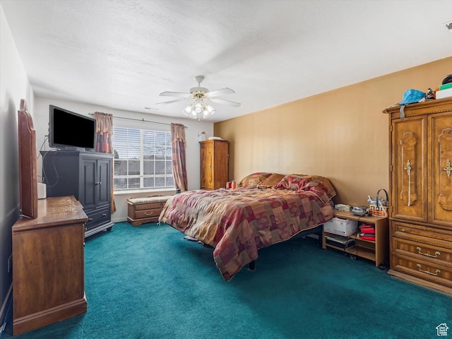 4572 W Bingham Park Dr S, West Jordan, UT 84088 - carpeted bedroom featuring a ceiling fan