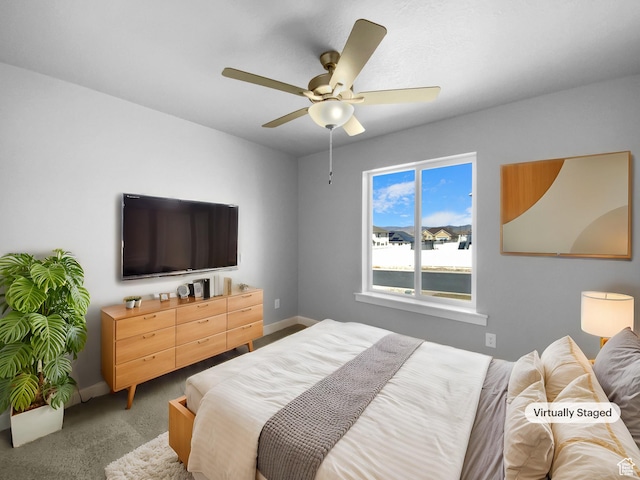 2806 E Crimson Ct, Eagle Mountain, UT 84005 - bedroom featuring ceiling fan, baseboards, and carpet