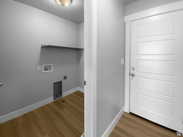 2806 E Crimson Ct, Eagle Mountain, UT 84005 - washroom with laundry area, baseboards, hookup for a washing machine, and wood finished floors