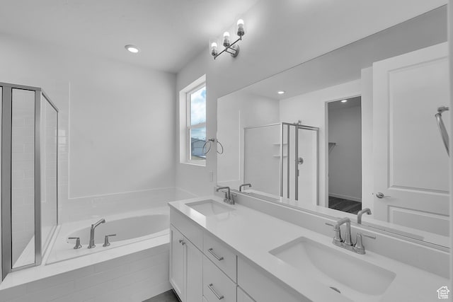 356 W Emma St Unit 625, Grantsville, UT 84029 - full bath with a sink, a bath, a shower stall, and double vanity